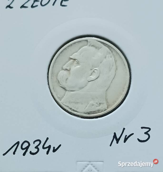 2 złote J Piłsudski 1934 r 3 Numizmatyka Konin sprzedam