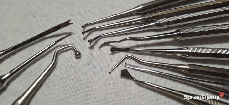 Narzędzia Stomatologiczne z 1985 roku komplet Zielona Góra