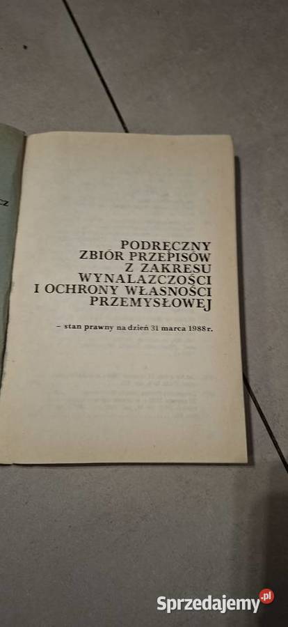 Podręczny zbiór przepisów o wynalazczości 1985 1 Łęczyca
