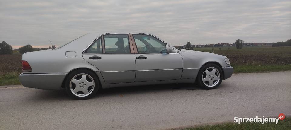Zdrowy Mercedes W140 500SE 326 z LPG 1991r elektrycznie ustawiane fotele Sulejów