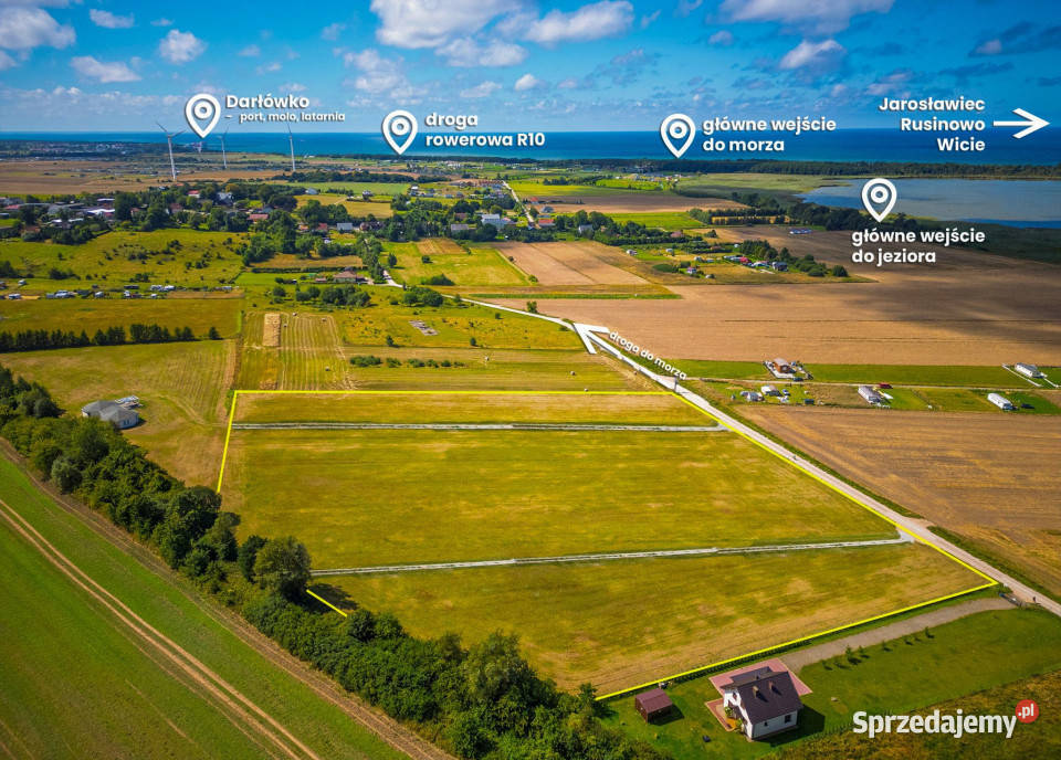 Działka z widokiem na morze i jezioro 225zł/m2 zachodniopomorskie Darłowo