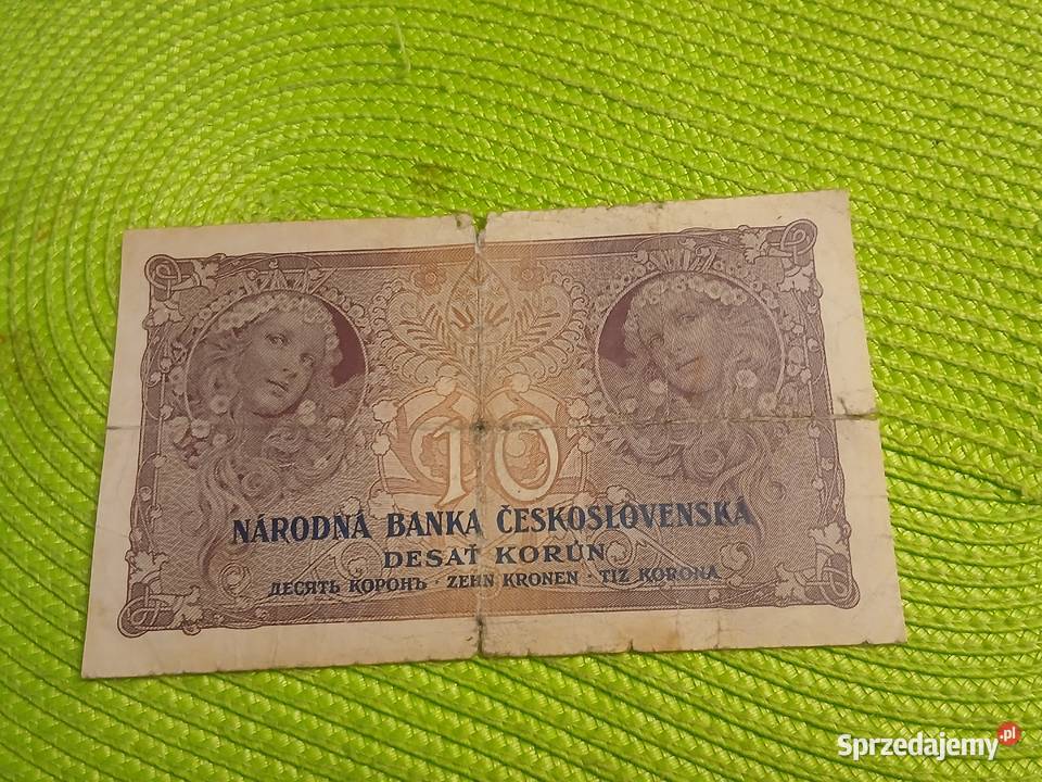 banknot Czechosowacji 10 koron z 1927r Numizmatyka Łomża