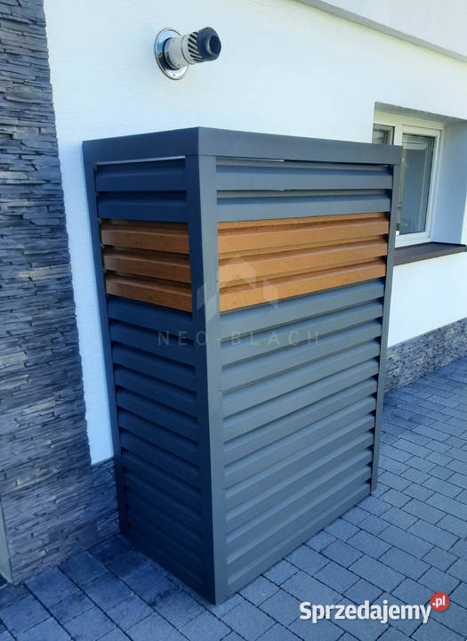 Osłona pompy ciepła 80x50x200 antracyt jasny Instalacje