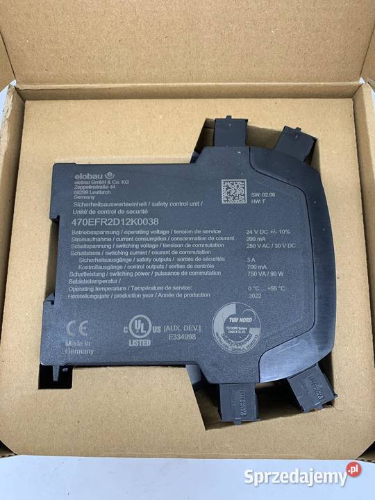 Elobau 470EFR2D12K0038 Safety Relay Unit Warszawa