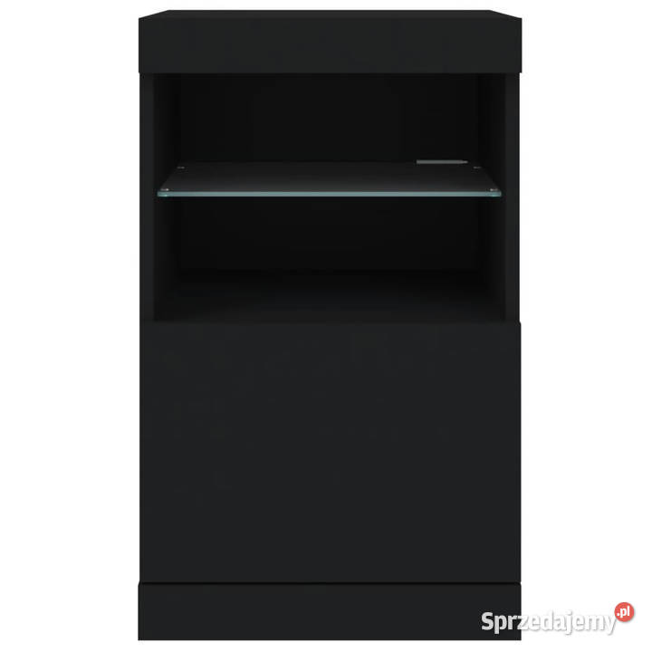 Szafka z oświetleniem LED czarna 41x37x67 Warszawa