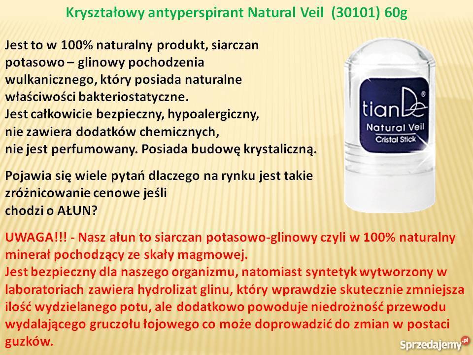 AŁUN Kryształowy antyperspirant Natural Veil Kołobrzeg