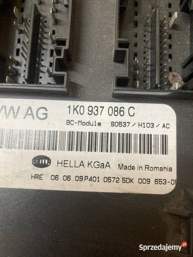 VW GOLF VI PLUS MODUŁ KOMFORTU 1K0937086C wielkopolskie