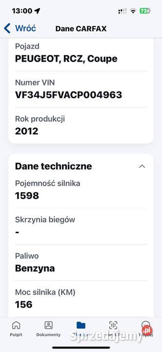 Peugeot RCZ Automat Salon Zielonki