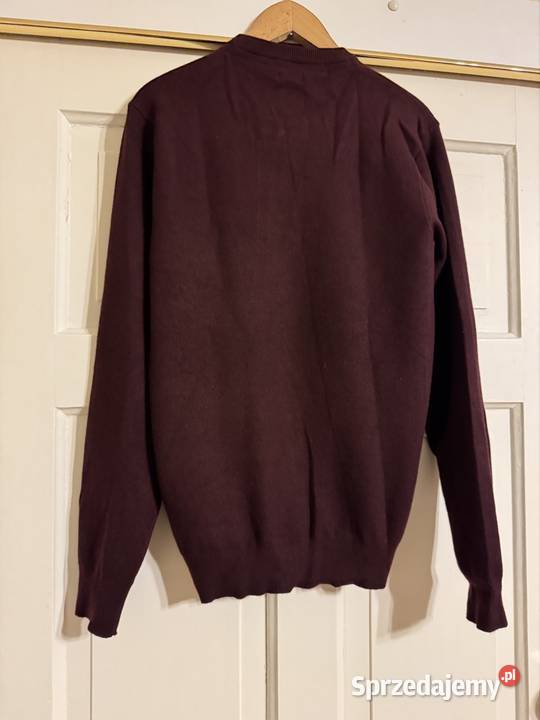 Sweter męski L Carry bordowy wiskoza casual Częstochowa