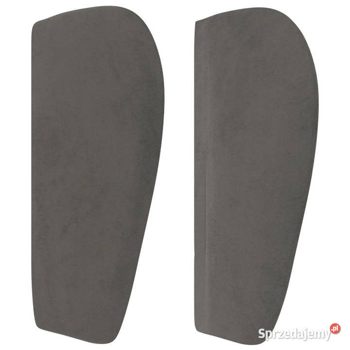 Zagłówek uszak ciemnoszary 83x23x7888 aksamitny Warszawa