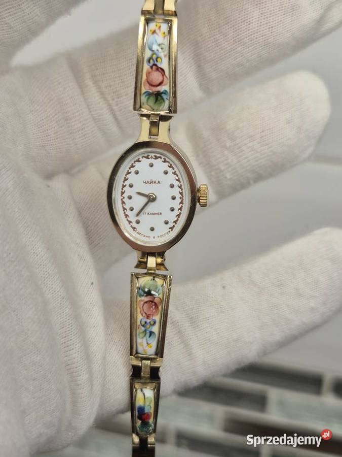 Zegarek porcelanka CzajkaChaika śląskie Chorzów