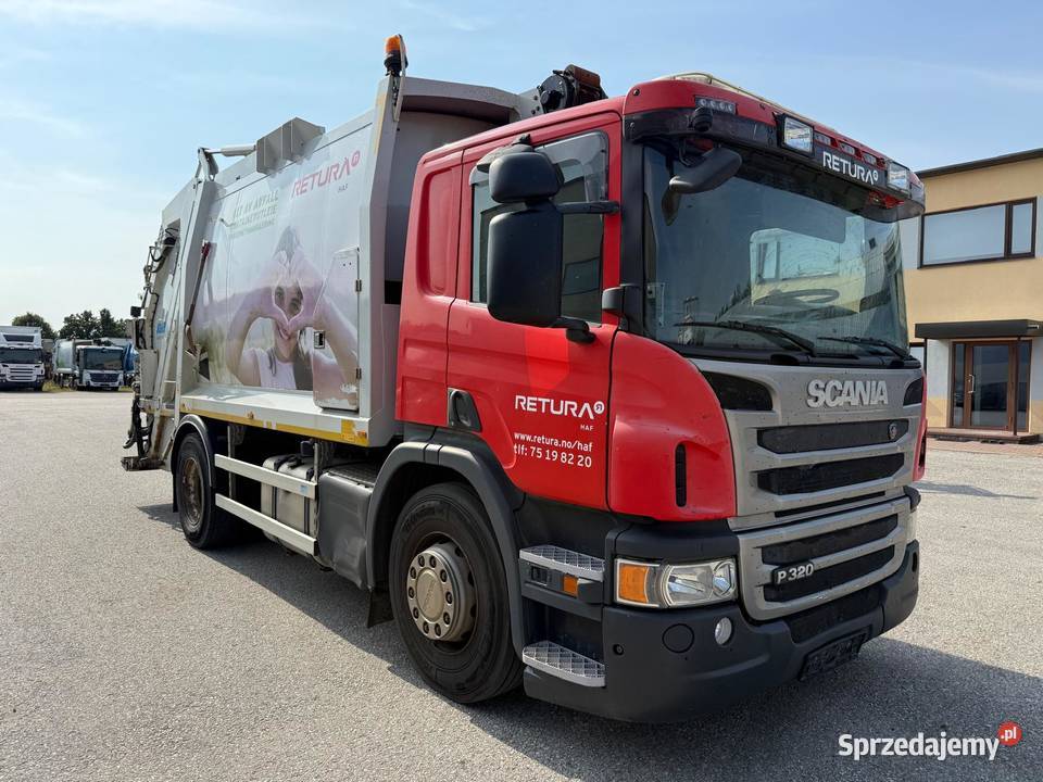 SCANIA P320 śmieciarka Joab 15 m3 waga świętokrzyskie Nowiny sprzedam