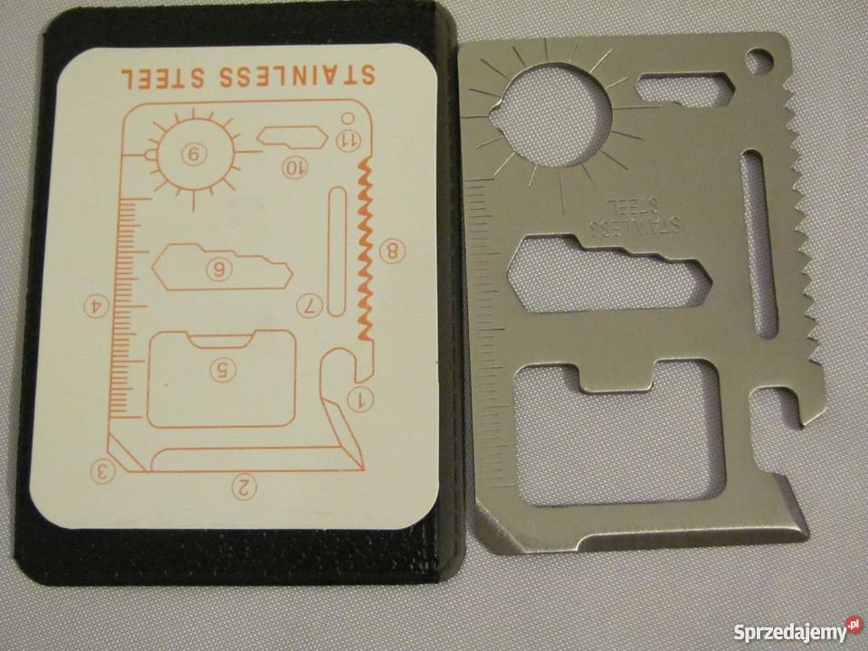 Karta survivalowa multitool karta przeżycia do lubelskie Zamość
