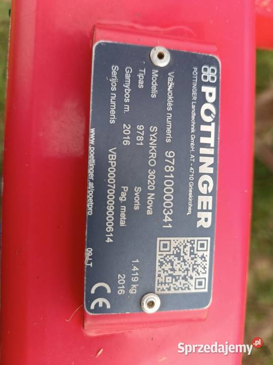 Agregat uprawowy gruber Pottinger Synkro 3020 Suwałki