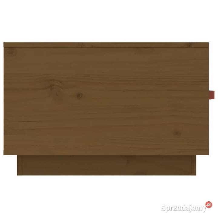 Stolik kawowy miodowy brąz 60x53x35 lite drewno