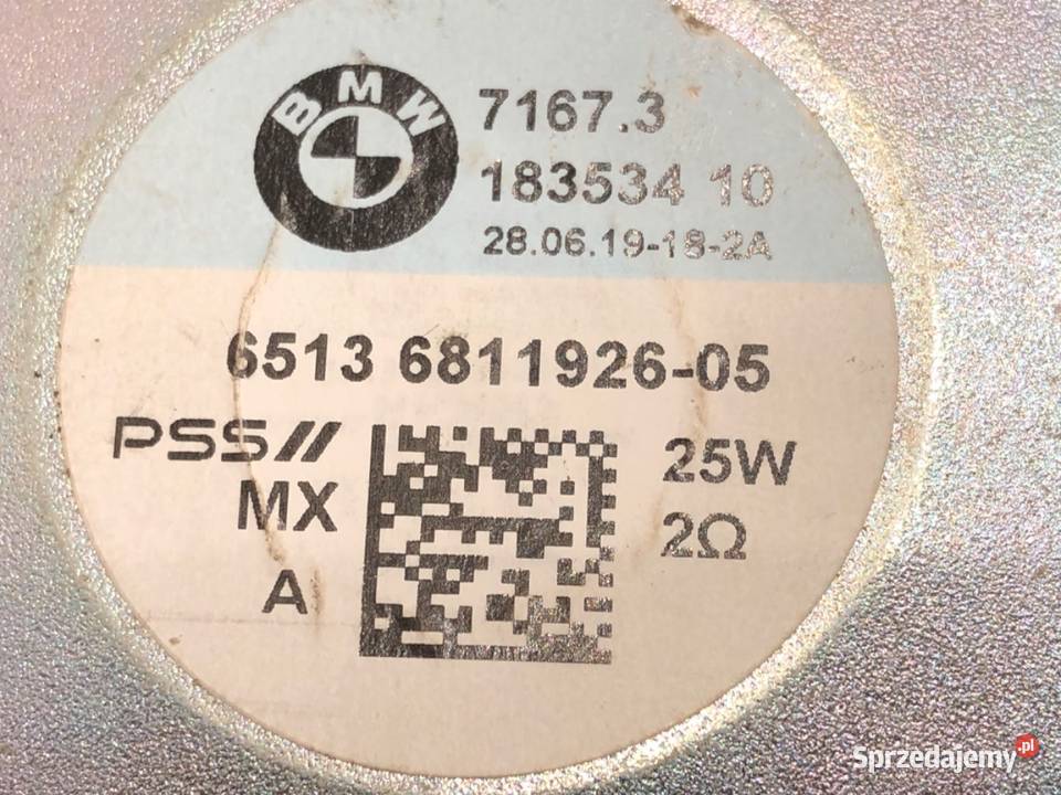 GŁOŚNIKI KOMPLET BMW G01 6811926 SUV AUDIO osobowe