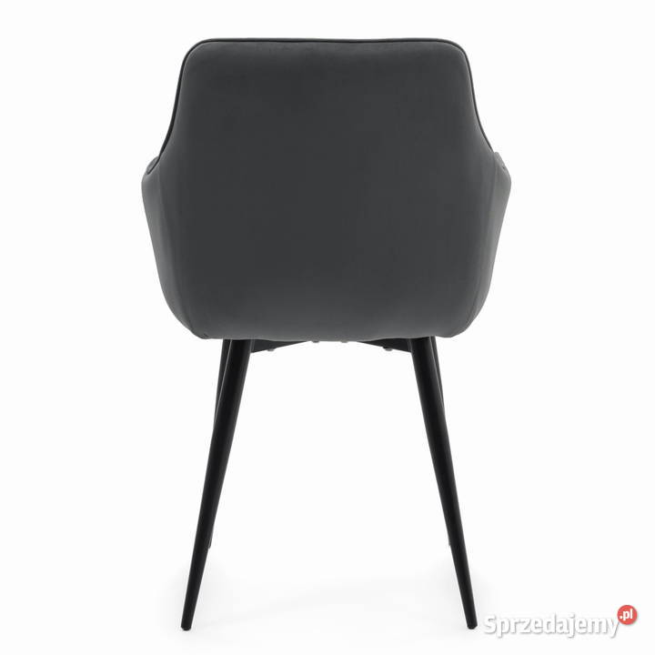 Szare Krzesło Tapicerowane Quattro Wysyłka 24H 58cm Tarchały Małe