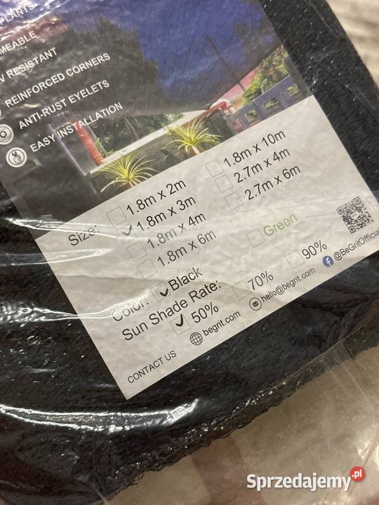 siatka cieniująca 180x300