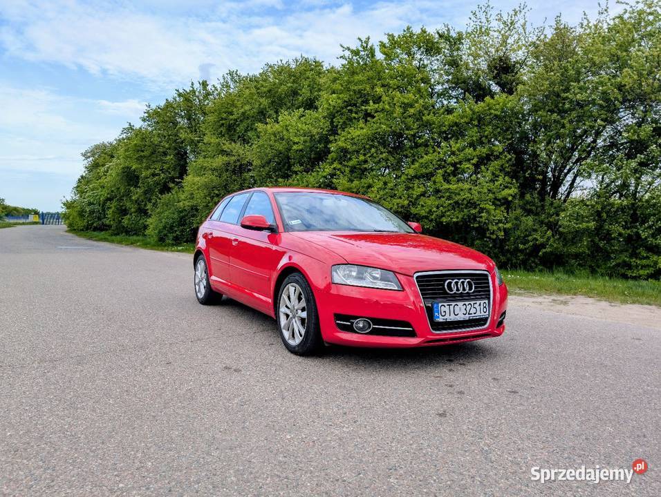 Audi A3 8P LIFT 16 TDI 2 komplety opon Zadbany czujnik zmierzchu pomorskie Pruszcz Gdański
