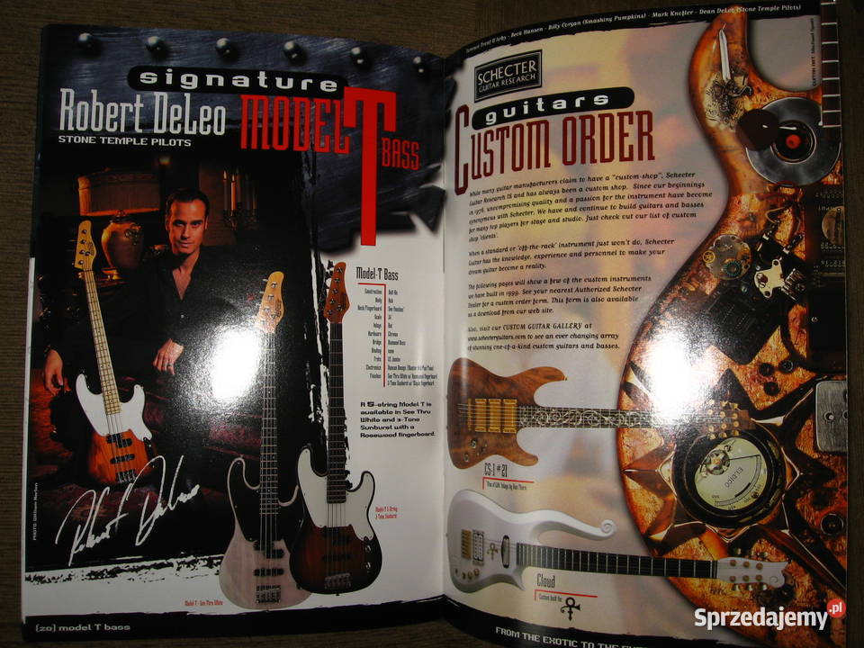 Schecter 2000 guitar catalog katalog gitar Gitary i akcesoria Kępice sprzedam