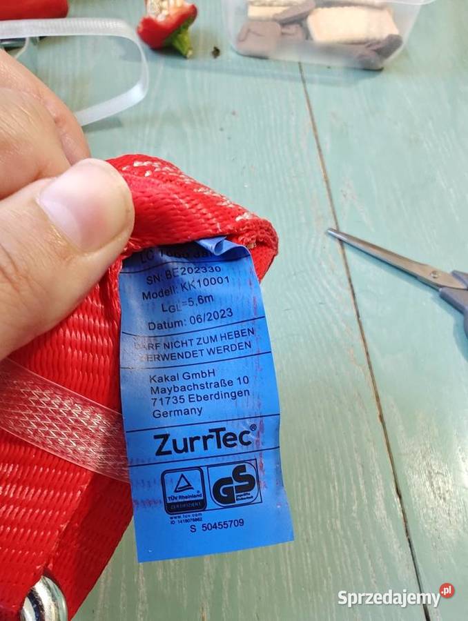 Pas transportowy z napinaczem Skwierzyna