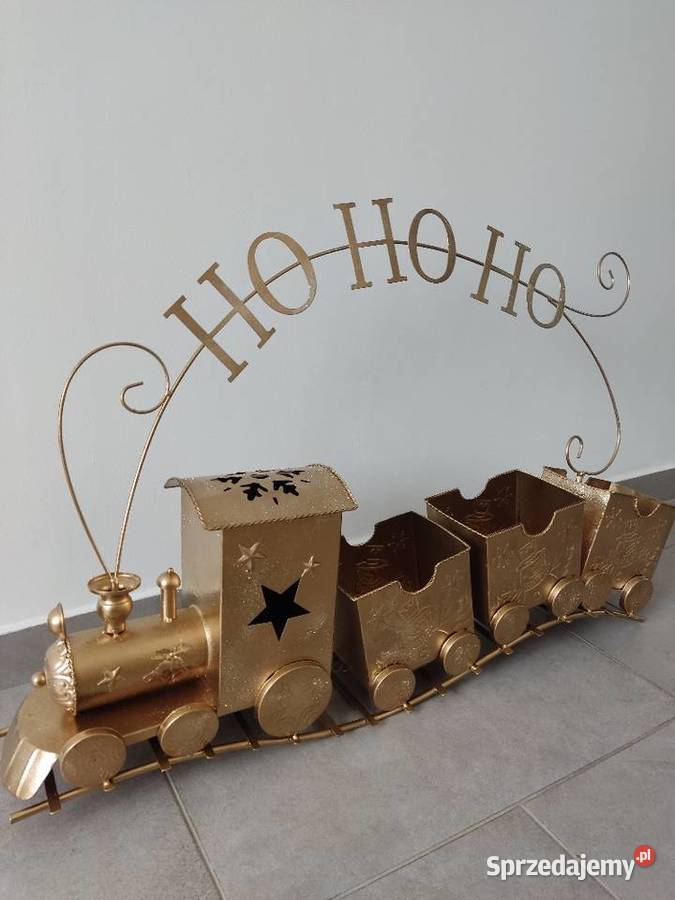 Pociag metalowy świateczny Straszęcin sprzedam