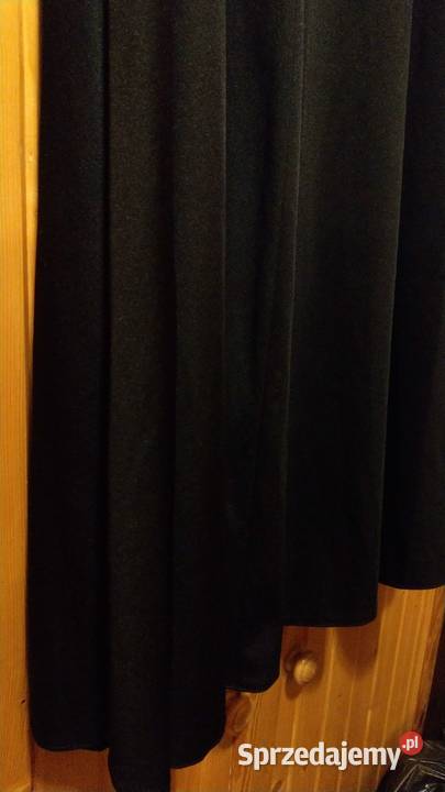 Długa maxi spódnica czarna głęboka czerń goth Bez wzoru Warszawa