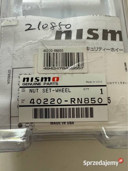 Nakrętki NISMO M12 x 125 osobowe sprzedam