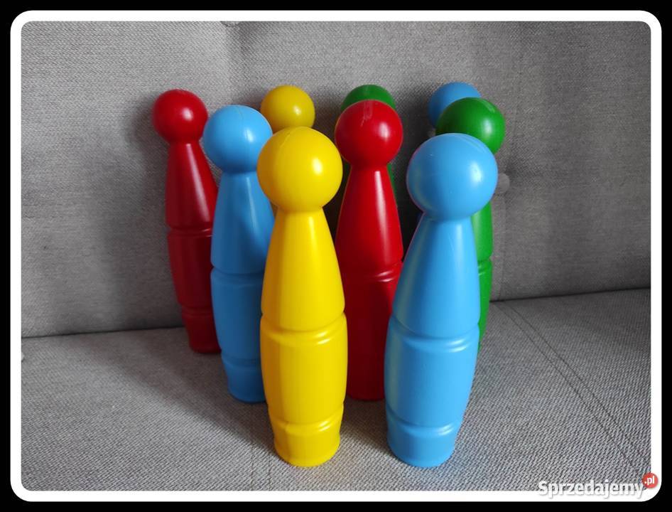 Kolorowe kręgle zabawka dzieci 9 sztuk 25 Pozostałe Płock sprzedam