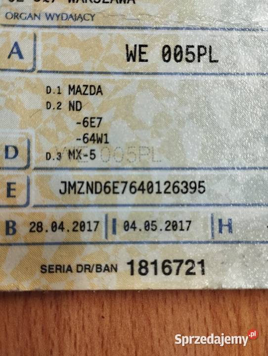 Mazda MX5 20 SALON POLSKA 2017 Warszawa