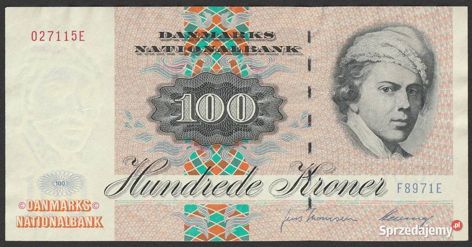 Dania 100 koron 1972 Łódź