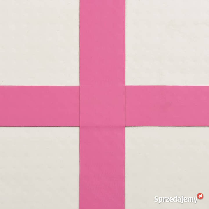 Mata gimnastyczna z pompką 300x100x15 PVC różowa Pozostałe Warszawa