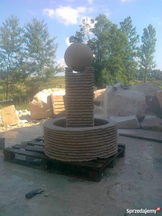 Fontanna z piaskowca kamień naturalny