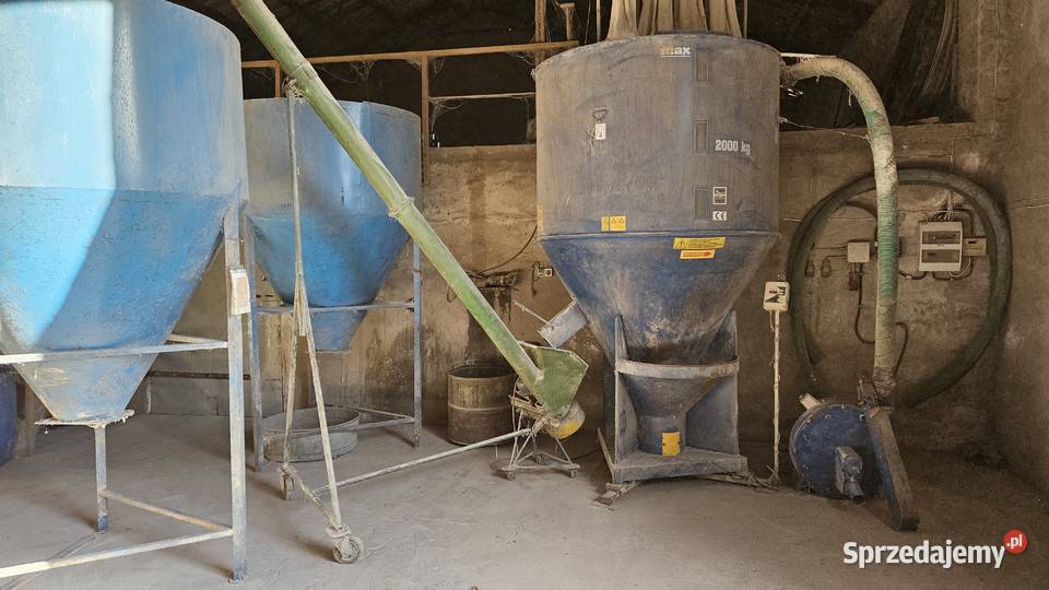 śrutownik BIN 11kW mieszalnik 2000 żmijka silosy łódzkie Gosławice