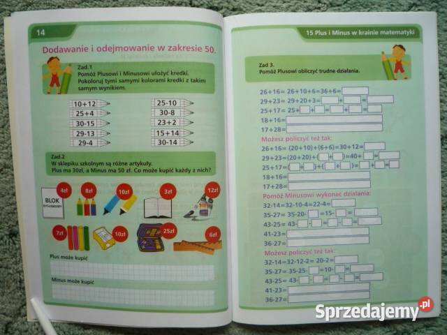 NOWA Plus i minus w krainie matematyki Klasa 2 i