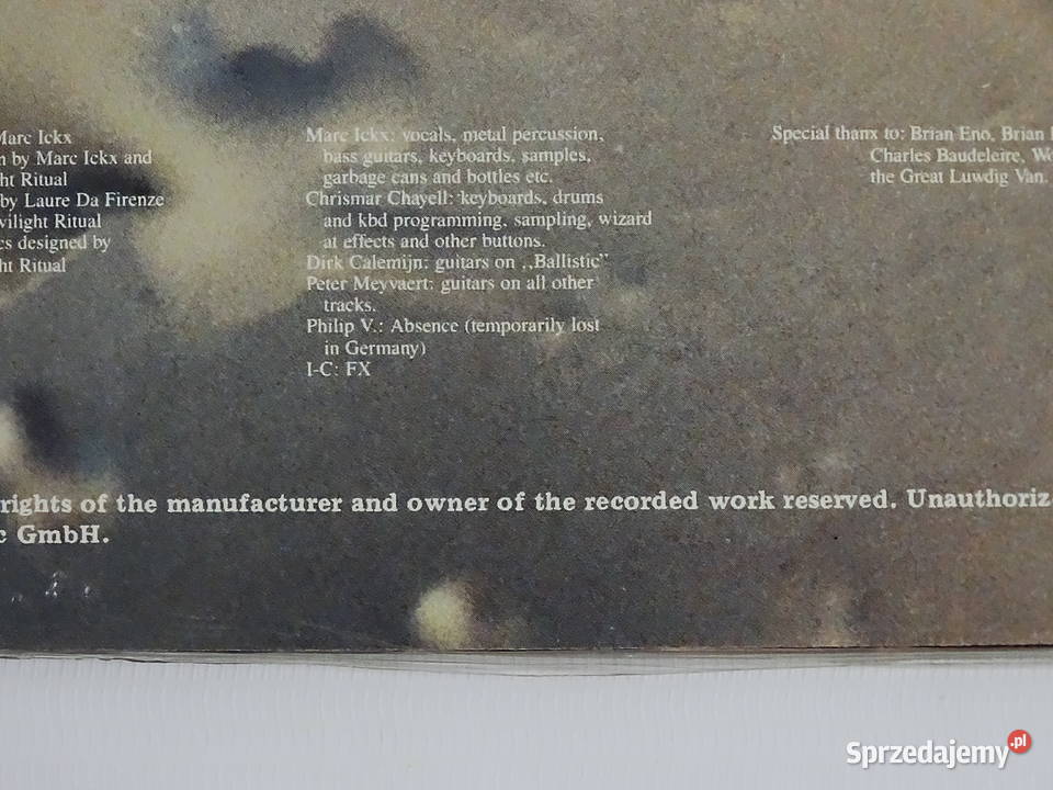 A SplitSecond Neurobeat White Vinyl 1987 1 płyta Biłgoraj