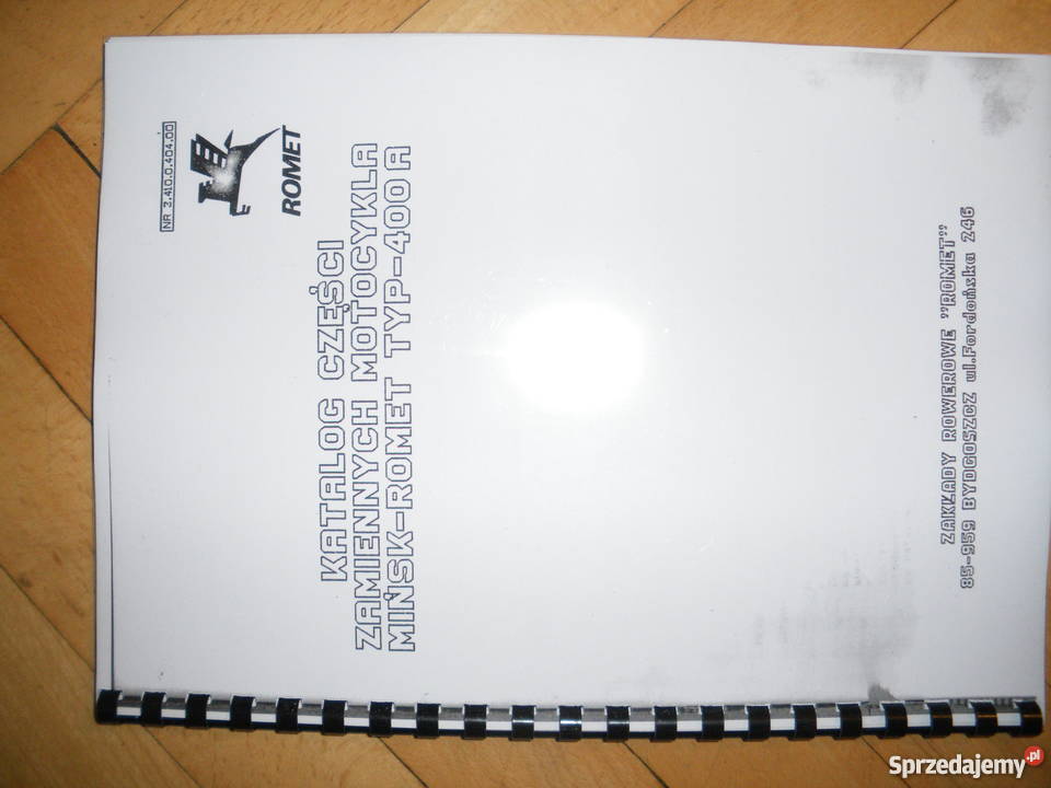 MINSK 125 Rometkatalog czesci zamiennych Bydgoszcz