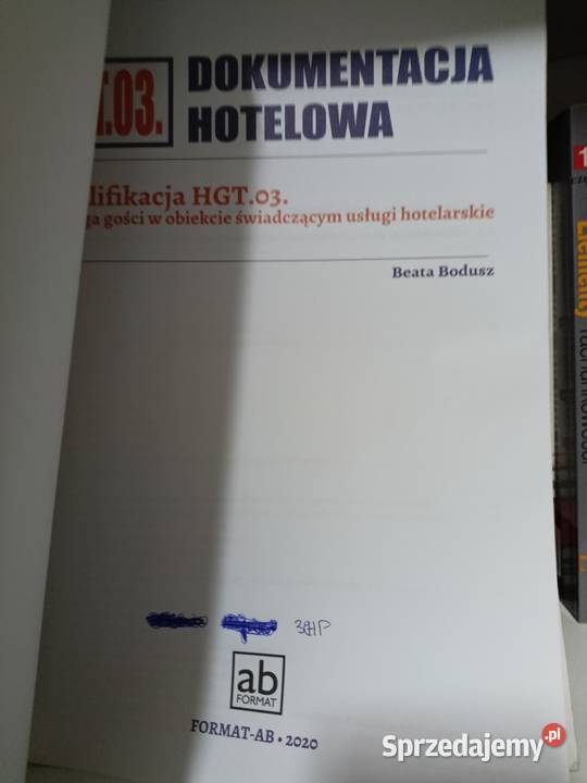 Dokumentacja hotelowa zawodowe podręcznik mazowieckie Warszawa