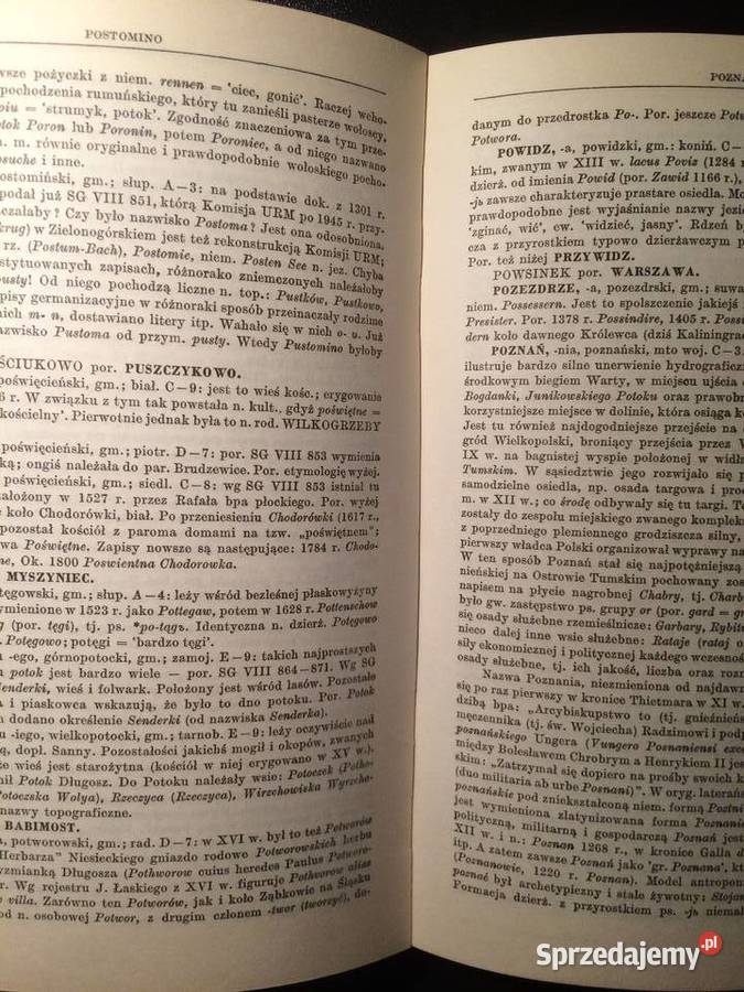 2759 Słownik Etymologiczny Miast I Gmin PRL Antykwariat sprzedam