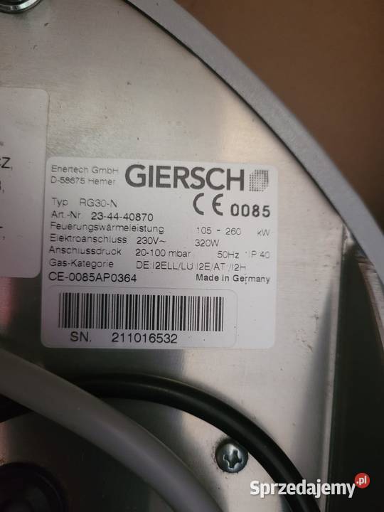 palnik gazowy GIERSCH Częstochowa