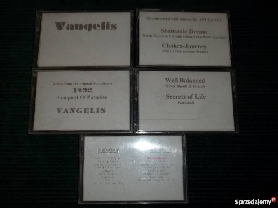 Zestaw 5 kaset magnetofonowych z muzyką łódzkie Łódź