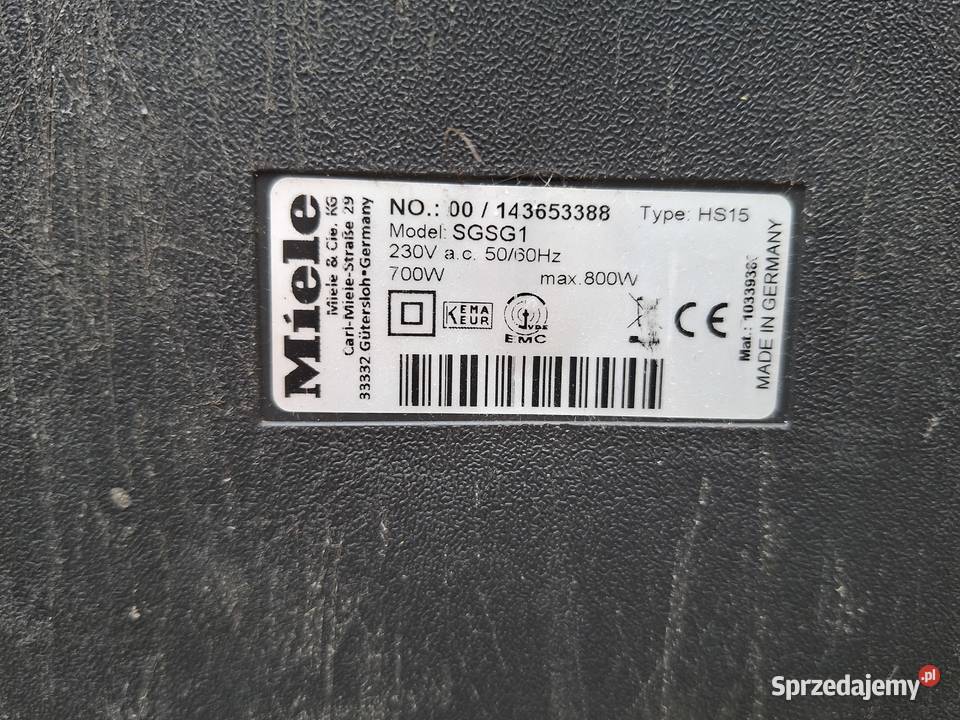Odkurzacz Miele Complete C3 Comfort PARQUET Giżycko sprzedam