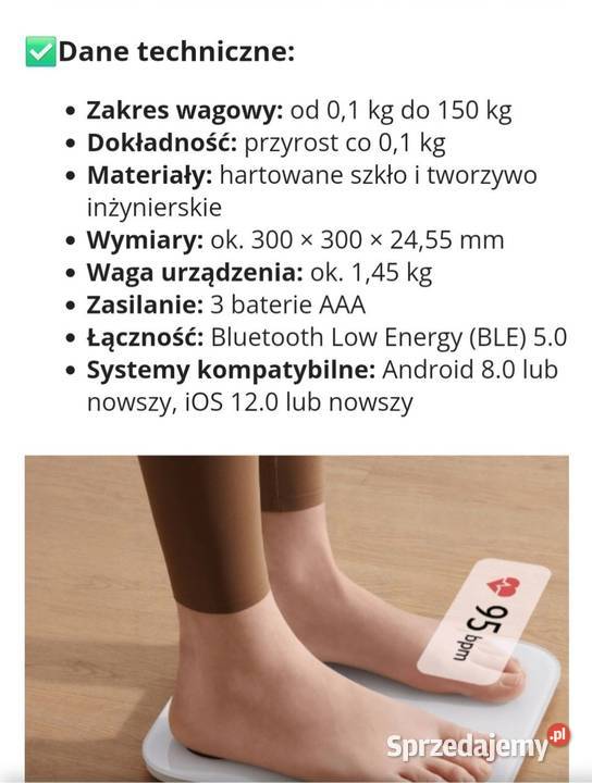 Waga Xiaomi Scale S400 elektroniczna Koziegłowy