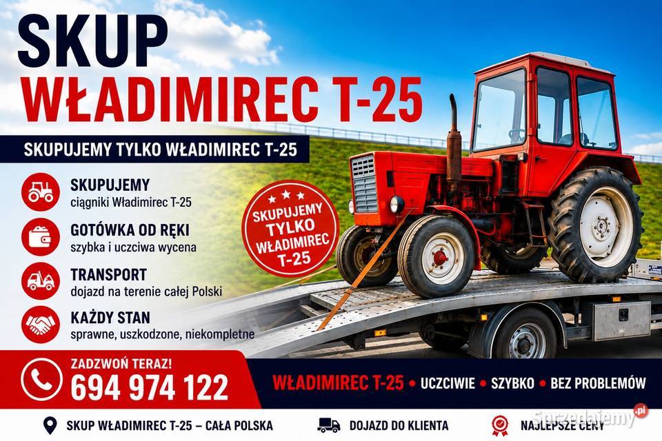 Ciągnik rolniczy Władimirec T25 każdy stan Radzyń Podlaski