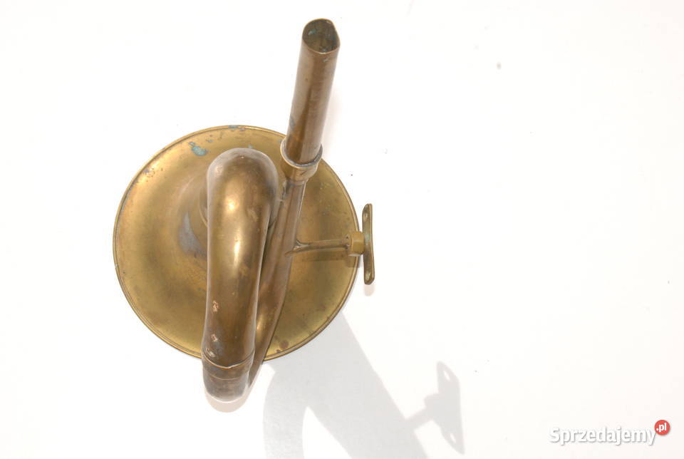 Stara przedwojenna trąbka klakson sygnał Cieszyn