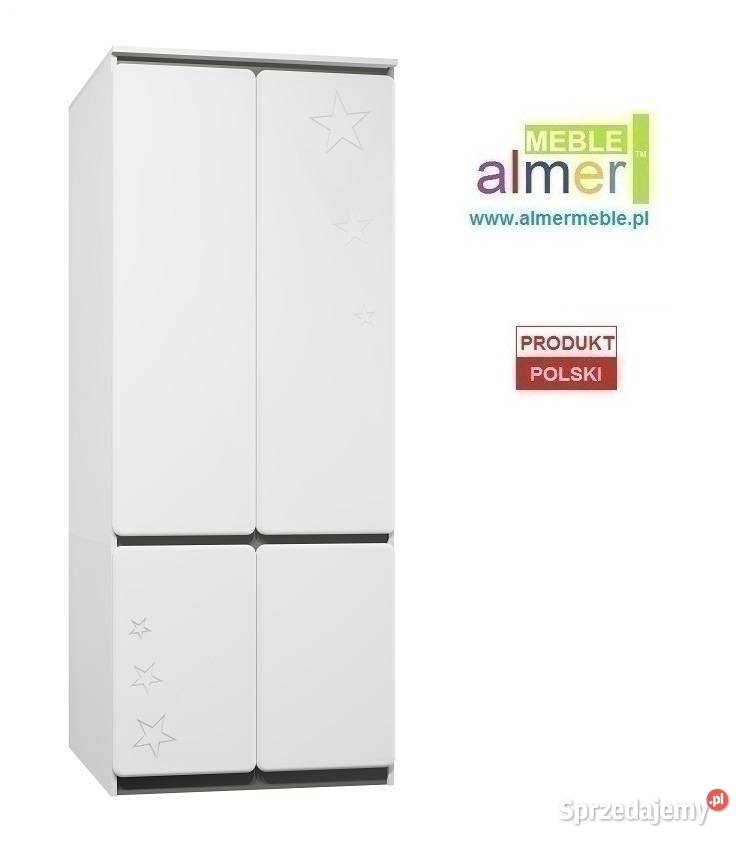 szafa STARS MDF C17 90x55 w224 biała dziecięca Jarocin
