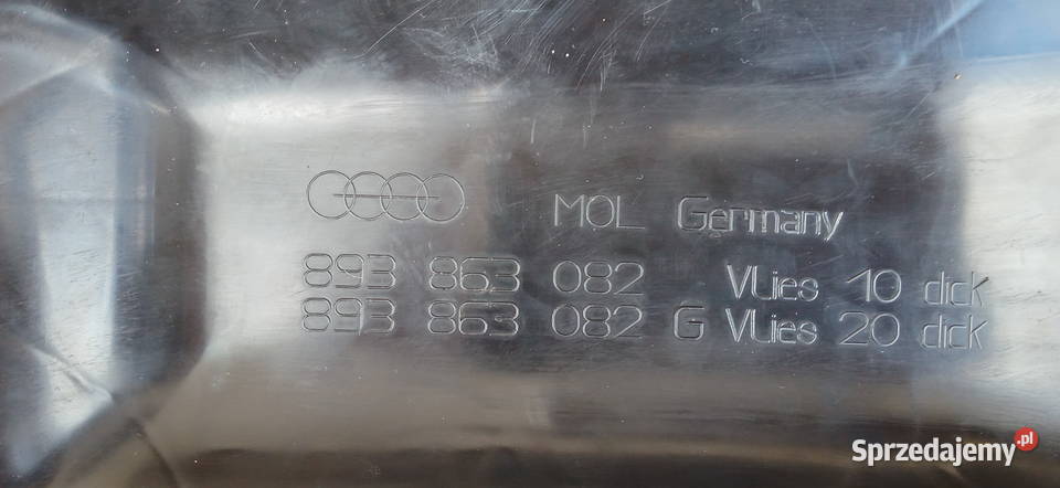 Audi 80 Osłona pod schowek pasażera 893863082 Dębica sprzedam