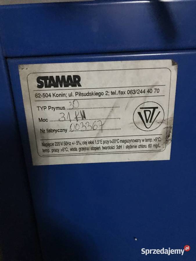 Piec olejowy stamar prymus Kępno