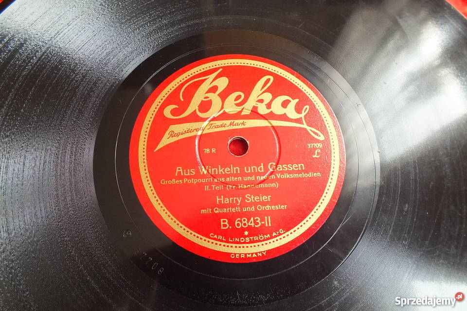 Płyta winylowa szelakowa niemiecka gruba i lubuskie sprzedam