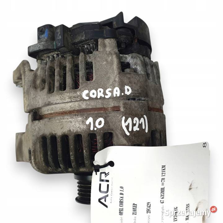 ALTERNATOR Opel Corsa D Astra H Meriva 10 12 14 Układ elektryczny silnika Chełm